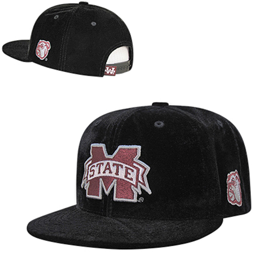 Mississippi State University Velvet Snapback Cap