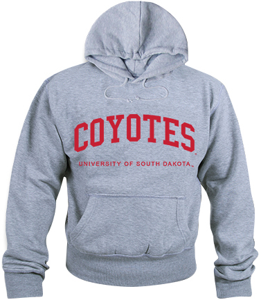 University of South Dakota Game Day Hoodie. Decorated in seven days or less.