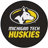 Fan Mats NCAA Michigan Tech Puck Mat