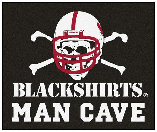 Fan Mat Nebraska Blackshirt Man Cave Tailgater Mat