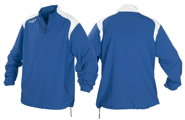 E125084 Rawlings Adult Youth Quarter-Zip Force Jacket