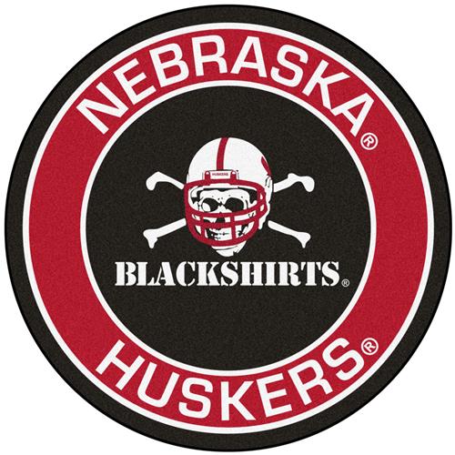 Fan Mats NCAA Nebraska Blackshirts Roundel Mat