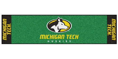 Fan Mats NCAA Michigan Tech Univ Putting Green Mat