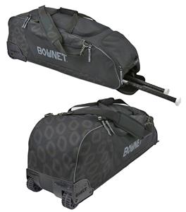 Bownet Shadow Lightweight Rolling Bat Bag - Baseball Equipment & Gear
