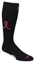 Breast Cancer Black Pink Ribbon Hero Knee High Socks