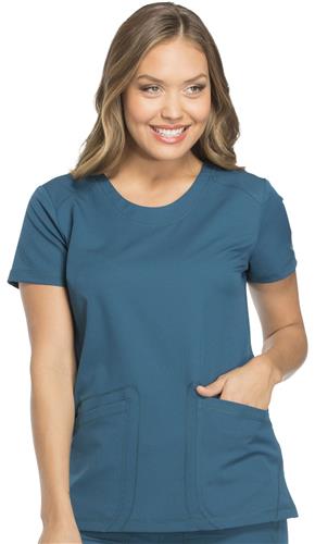 Dickies Women's Dynamix Rounded V-Neck Scrub Top