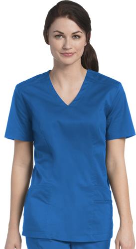 Urbane UFlex Ladies V-Neck Tunic Scrub Top. Embroidery is available on this item.