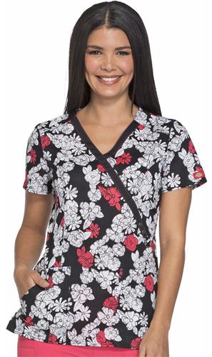 Dickies Xtreme Stretch Womens Mock Wrap Top