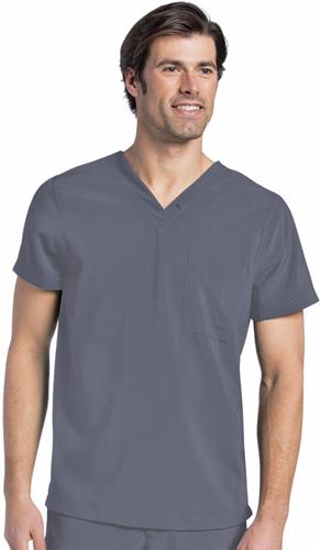 Landau Men's V-Neck Scrub Top. Embroidery is available on this item.