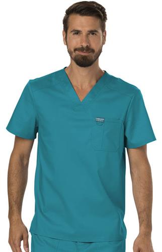 WW Revolution Men's V-Neck Scrub Top. Embroidery is available on this item.