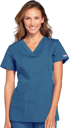 WW Originals Women V-Neck Scrub Top. Embroidery is available on this item.