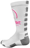 Pearsox Fight Pink Ribbon Crew Socks Pearsox Fight Pink Ribbon Crew Socks