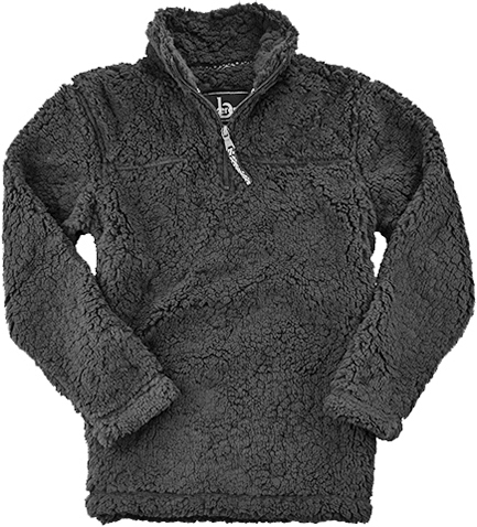 sherpa pullover black