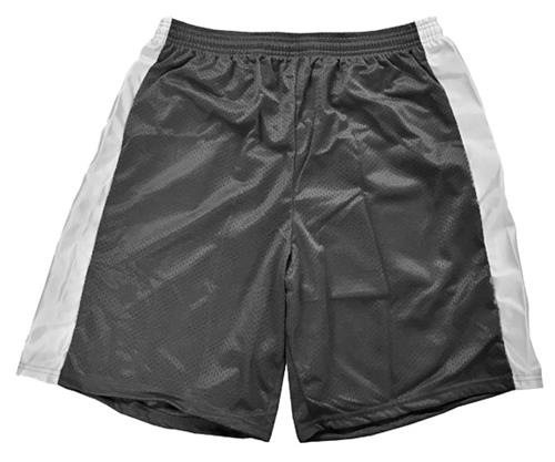 9" Inseam Mens Mesh Shorts Black/White Only- CO