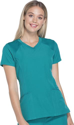 HeartSoul Womens V-Neck Scrub Top. Embroidery is available on this item.