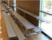 Gared Single Foot Tip N' Roll Aluminum Bleachers Gared Single Foot Tip N' Roll Aluminum Bleachers