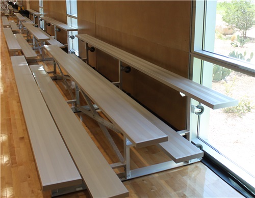 Gared Spectator Tip n' Roll 7' 6" Bleacher, 2 Row TRB0208. Free shipping.  Some exclusions apply.