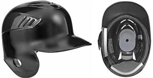 Single flap batting helmet