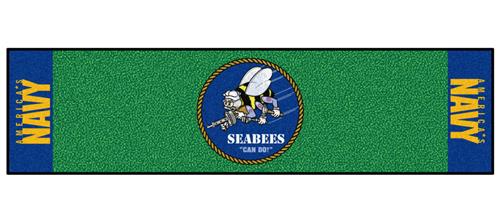 Fan Mats U.S. Navy SEABEES Putting Green Mat