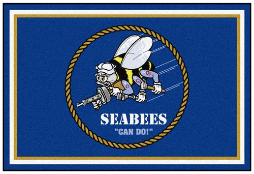 Fan Mats U.S. Navy SEABEES 5x8 Rug