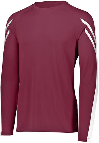 Adult/ Youth Raglan Long Sleeve Shirt (Black,Kelly,Maroon,Navy,Orange,Royal,Red,Gold,White). Printing is available for this item.