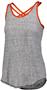 Womens Scoop Back, 2-Tone Heather Tank Top