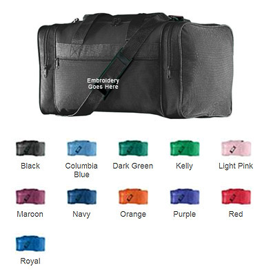 Augusta Sportswear 600D Poly Small Gear Bags - CO. Embroidery is available on this item.