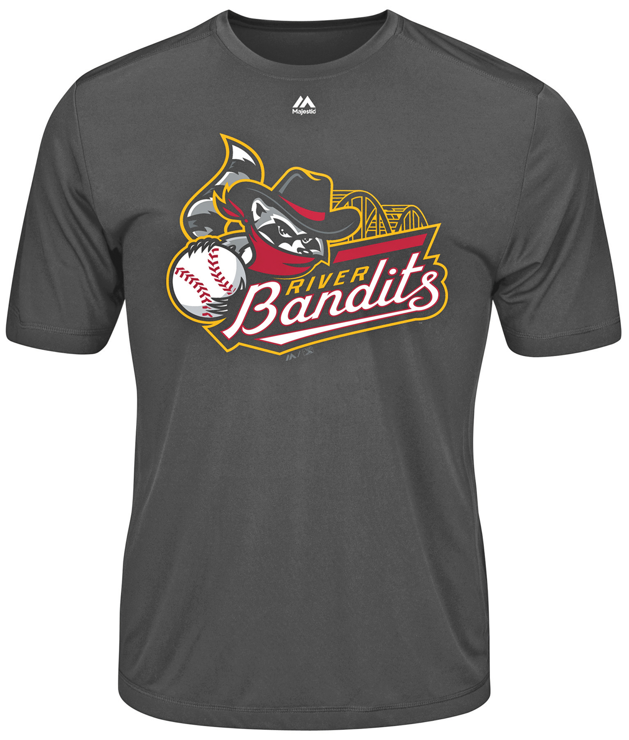 E126182 MiLB Evolution Quad City River Bandit Baseball Tee