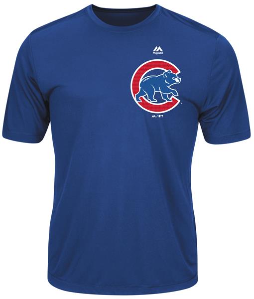 Chicago Cubs Shirt Adult Small Blue Nike Logo MLB Baseball Dry Fit Uni Sex