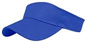 Youth Adjustable Cotton Sports Twill Visor (Scarlet,Royal or Navy)