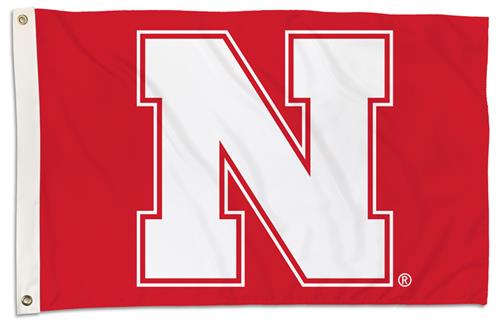 College Nebraska Cornhuskers 2'x3' Flag w/Grommet