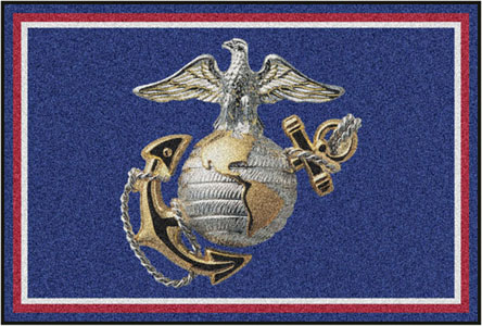 Fan Mats United States Marines 5'x8' 3D Logo Rug
