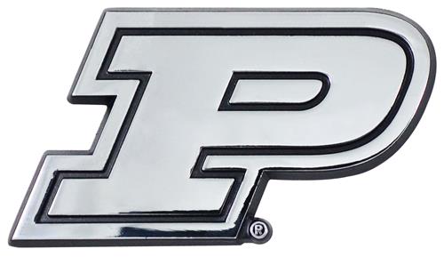 Fan Mats NCAA Purdue Chrome Emblem