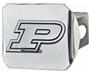 Fan Mats NCAA Purdue Chrome Hitch Cover