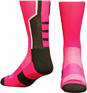 Pro Feet 3-Pointer Think Pink Socks - Football Equipment and Gear