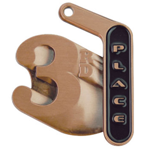 Hasty Awards 2.25" Prime Bronze 3rd Place Medal. Personalization is available on this item.