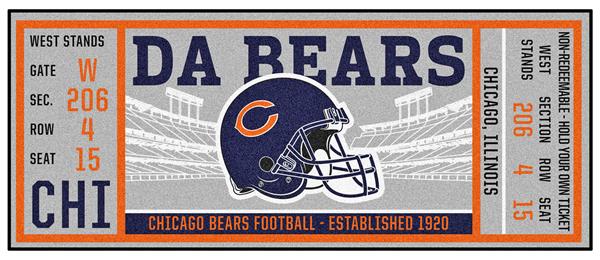 Chicago Bears Game Ticket Gift Voucher Printable Surprise