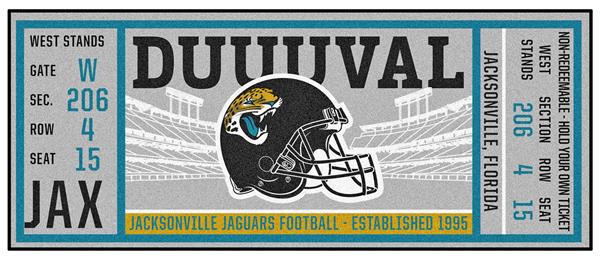 Fan Mats NFL Jacksonville Jaguars Ticket Runner