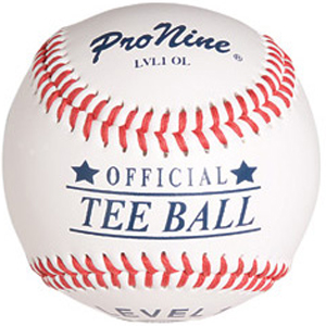 Pro Nine Official Tee Ball Raised Seam Baseball EA