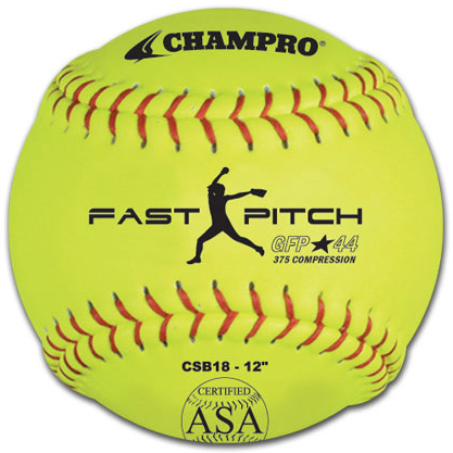 Champro ASA Game Fast Pitch Yellow Softballs (EACH