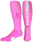 Breast Cancer Pink Ribbon Hero Knee High Socks Breast Cancer Pink Ribbon Hero Knee High Socks