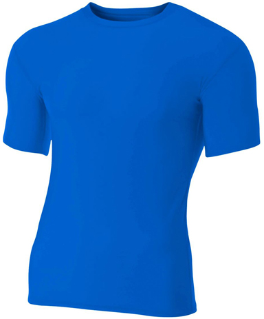 A4 Adult Short Sleeve Compression Crew Shirts CO