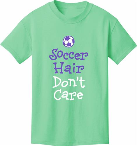 Utopia Adult/Youth Soccer Hair Don't Care T-Shirt