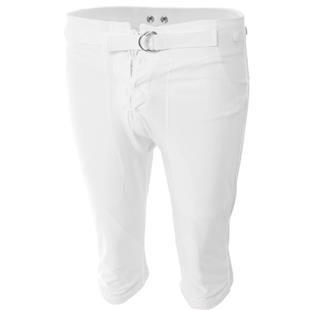 Adams Boy's YXL, YL, YM) White Snap Football Game Pants (Pads Not Included)