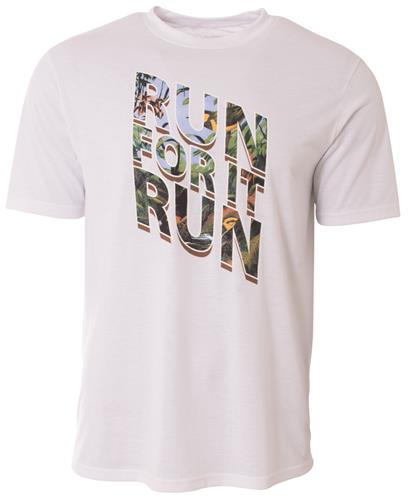 A4 Adult Run For It Run Tee - Closeout