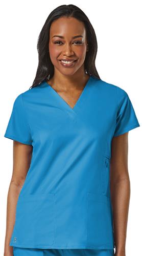 Maevn EON Women's V-Neck Pocket Scrub Top 1708. Embroidery is available on this item.