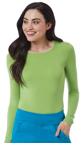 Maevn Knits Women's Long Sleeve Under Scrub Tee 6709. Embroidery is available on this item.