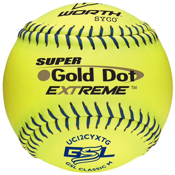 Worth WCS 12" Official League Softball White 4 Softballs for sale online 