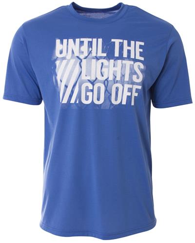 A4 Adult Until The Lights Go Off Tee - Closeout