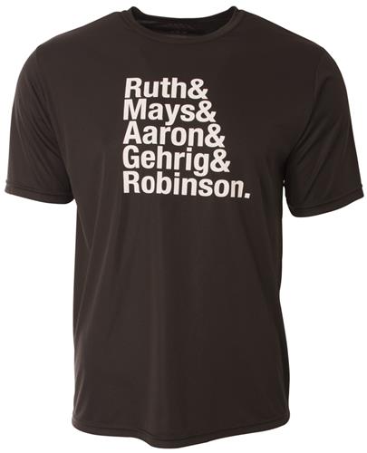 A4 Adult Ruth Mays Legends Baseball Tee - Closeout